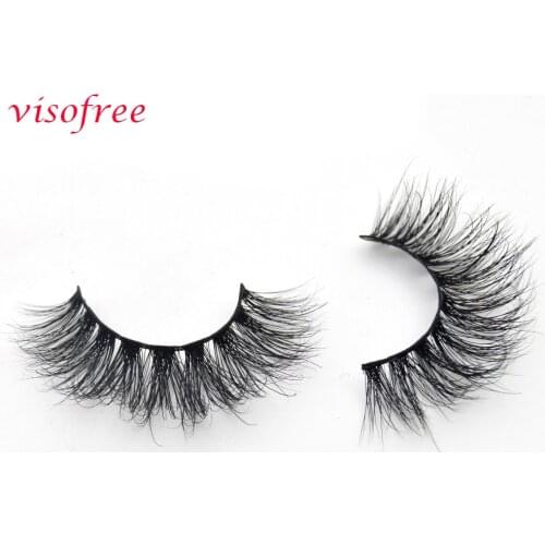 Visofree Eyelashes 3D Mink Lashes Crossing Mink False Eyelashes Hand Made Full Strip Eye Lashes cilios naturais 08