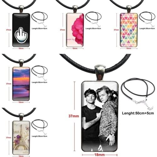 Larry Stylinson Drawing Nobody Can Drag Me Down For Girls Best Gift Brand Steel Color Jewelry Fashion Statement Necklace Glass