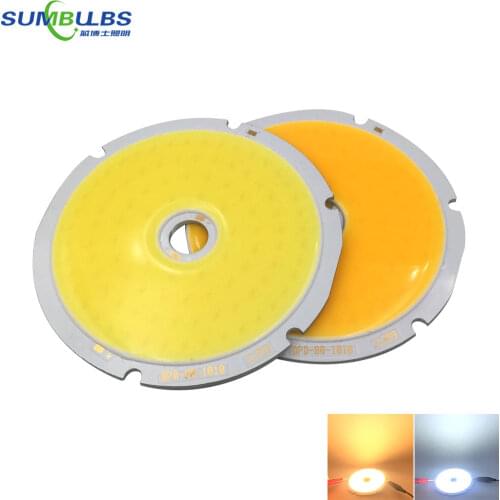 Ultra Bright DC30-33V 50W Round COB LED Light Source Chip On Board DIY Spotlight Floodlight LED Lamp 80mm Diameter Circular COB