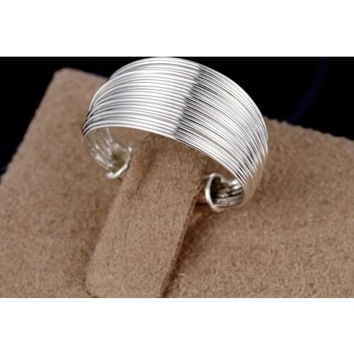 925 Sterling Silver Multi-line Rings For Women adjustable Fashion Wedding Party Christmas Gifts Charm Popular brands Jewelry