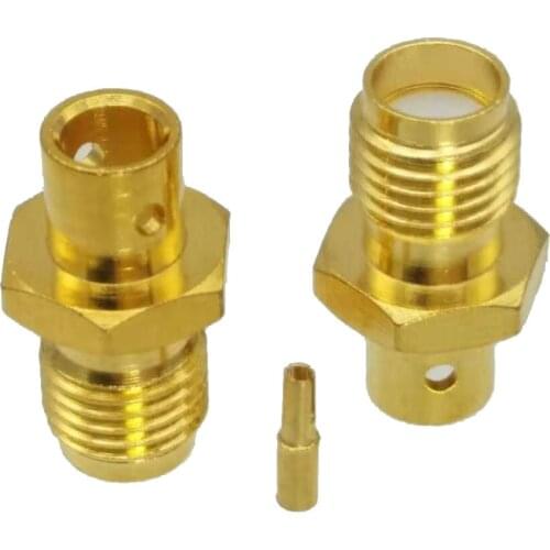 1Pcs Connector SMA Female Jack Solder RG402 0.141" Semi-rigid Cable RF Coaxial