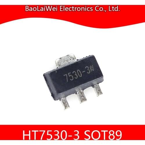 200pcs HT7530-3 SOT89 chip Electronic Components Integrated Circuits 3.0V 100mA Low Power LDO Voltage Regulator stabilizer