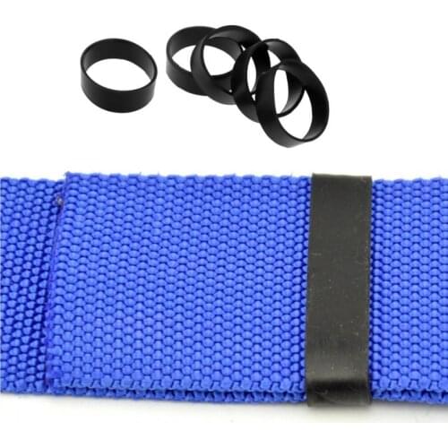 5X Rubber Fixed Holding Rings Bundle Fixing Sleeve for 5cm/2inch Width Diving Waist Weight Belt Harness Dive Tank Carrier Strap