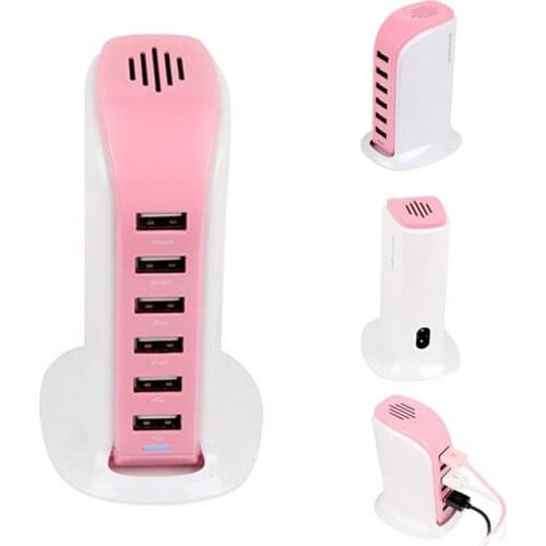 6 Port High Speed USB Adapter Fast Charger 8A/5V For Cell phone iphone 7 6 Plus