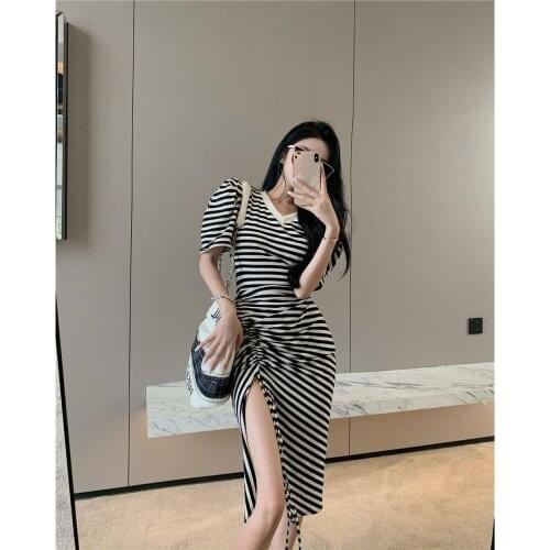 Летние платья в полоску Airfeily China At AliExpress