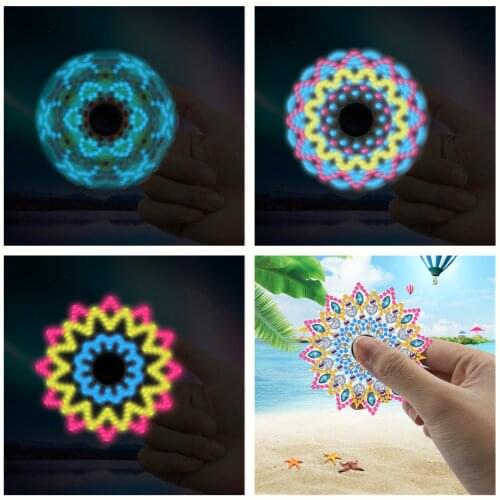 Diamond Painting DIY Glow Spinning Top Special Shaped Cross Stitch Diamond Embroidery Mosaic Art crafts Kids Children Gifts Toy