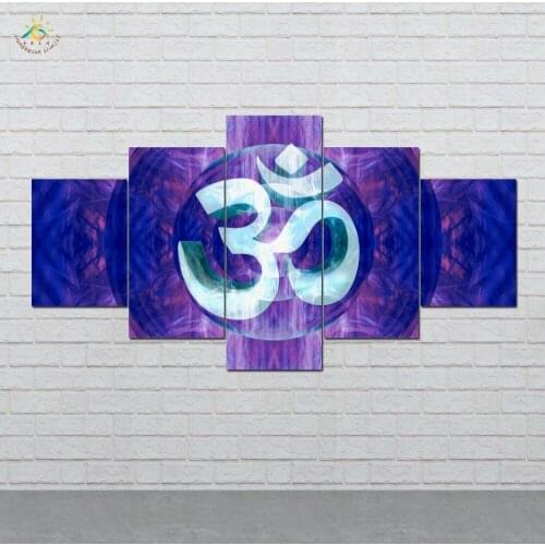 Arabic Font Art Modern Canvas Art Prints Poster Wall Painting Home Decoration Artwork Wall Art Pictures for Bedroom 5 PIECES