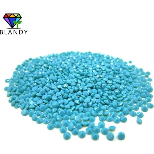 Free Shipping 5000pcs/lot 2.0mm Round Brilliant Cut Synthetic Green and Blue Nano Tur quoise Stone Nano Red For Jewelry
