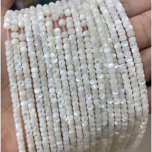 Natural Mother Of Pearl Shell Beads Wheel Shape White Trochus Shell Loose Spacer Beads 15'' Strand For Jewelry Making Bracelet