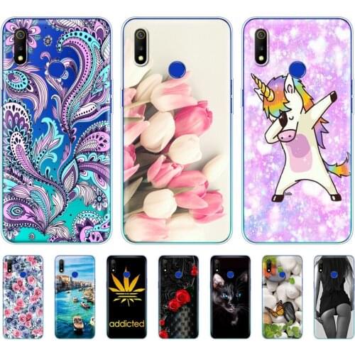 For Realme 3 Case Soft Silicon TPU Back Cover For OPPO Realme 3 Pro Phone Case On Realme3 3Pro Realme3Pro Protective Bag Bumper