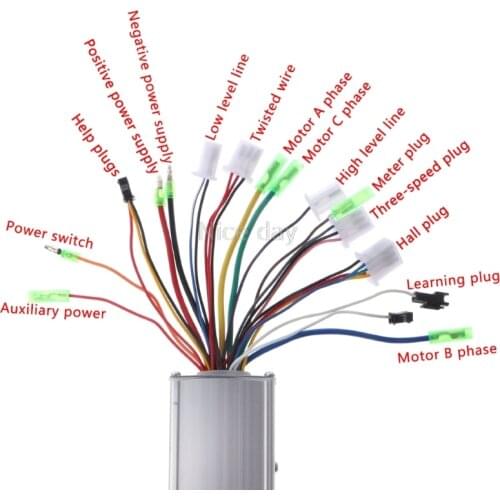 DC 24/36V 250W Brushless Regulator Speed Controller Scooter E-bike Electric Motor F16 20 Dropship