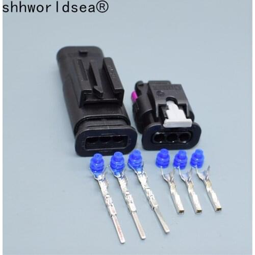 Shhworldsea 5/30/100sets 1.5mm 3P car connector socket 1718653-1F