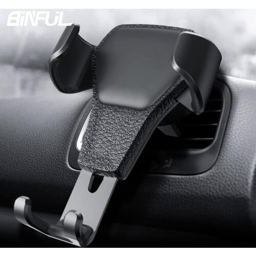 Gravity Car Phone Holder For Phone in Car Air Vent Clip Mount Mobile Phone Holder Cell Stand Support For iPhone Support Dropship