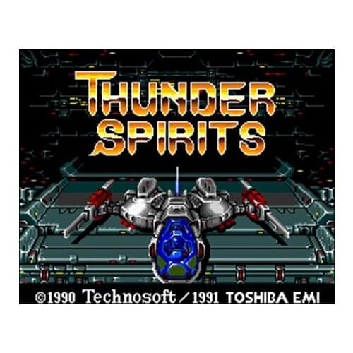 Thunder Spirits NTSC Version 16 Bit 46 Pin Big Gray Game Card For USA Game Players