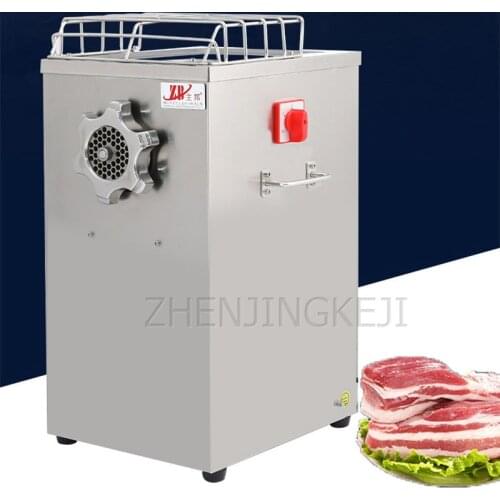 110V/220V Commercial Meat Grinder Stainless Steel Pork Mincer Vertical Multi-Function Restaurant Meat Processing Equipment 1100W