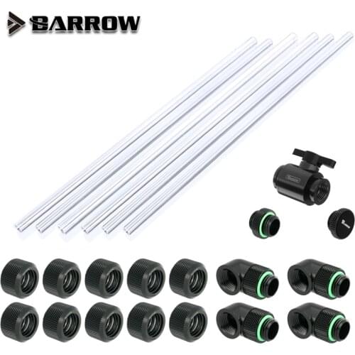 Barrow Fitting Kit use for OD12mm/14mm/16mm Hard Tube /Rigid Fitting Combo /PETG Tube /Hand Compression Connector Fitting