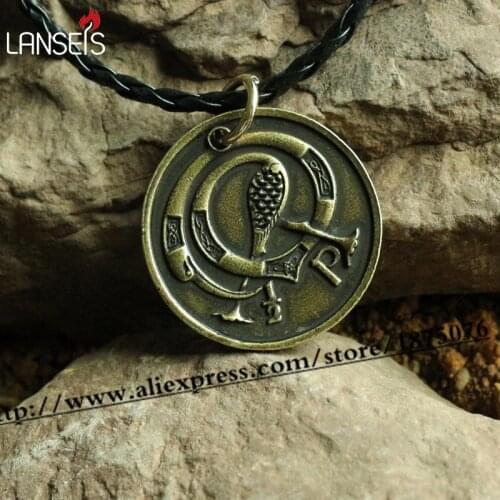Lanseis20pcs ireland necklace irish vintage penny bird Exquisite commemorative coin charm irish harp music gift jewelry pendant