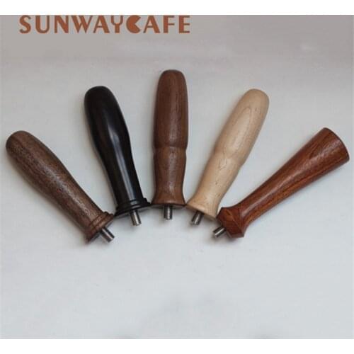 M10/M12 Espresso Coffee Portafilter Handle Cafe Machine Solid Wooden Handle Coffee Maker Cafe Tools Accessories For Barista