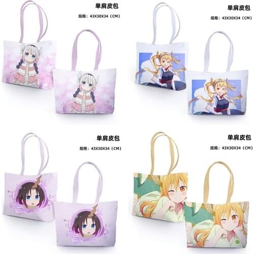 IVYYE Dragon Girl Fashion Anime Shoulder Bag Casual Shopping Bags Cartoon Handbag Travel Lady Girls