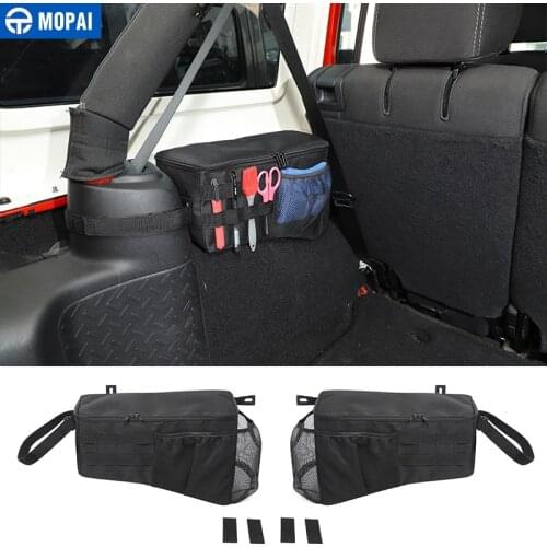 MOPAI Stowing Tidying for Jeep Wrangler JK Car Tail Box Trunk Side Storage Bag Accessores for Jeep Wrangler JK 2007-2017 4 Door