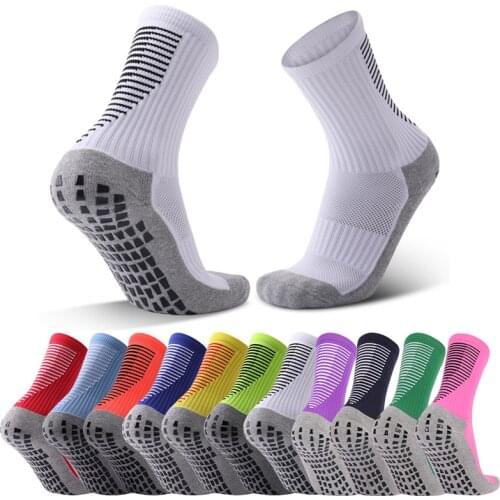 Men Women Sports Soccer Socks Anti-slip Stripe Basketball Football Running Bicycle Athletic Gym Breathable Compression Sock