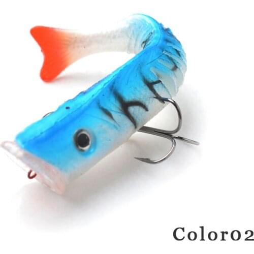 Soft Bait Fishing Lures Floating 110mm 17g Swimbait Simulation Tail Wobblers Plastic Artificial Bass Pike Baits Fishing Tackle