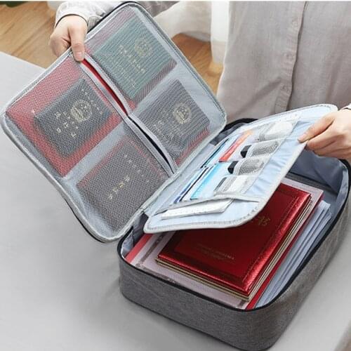 2020 Sharkbang New Waterproof Canvas Ultra-large Capacity File Folder Bag Document Certificate Organizer Storage Bag 37cm x 27cm