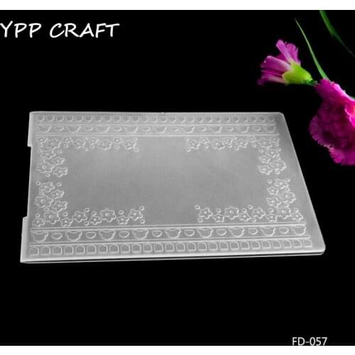 YPP CRAFT New Floral Plastic Embossing Folders for DIY Scrapbooking Paper Craft/Card Making Decoration Supplies