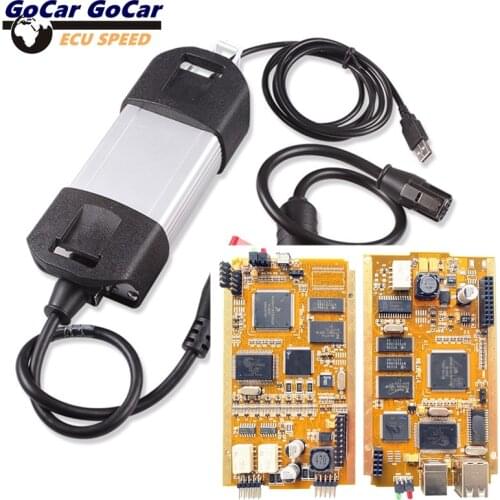 Newest V207 CAN CLIP Reprog V191 AN2131QC Golden Board PCB Display OBD2 Code Reader Diagnostic AN2135SC For Renault CAN CLIP