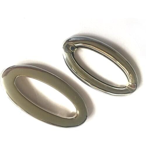 65 x 30mm Oval eyelets, Oval grommets, two sizes, prong fitting