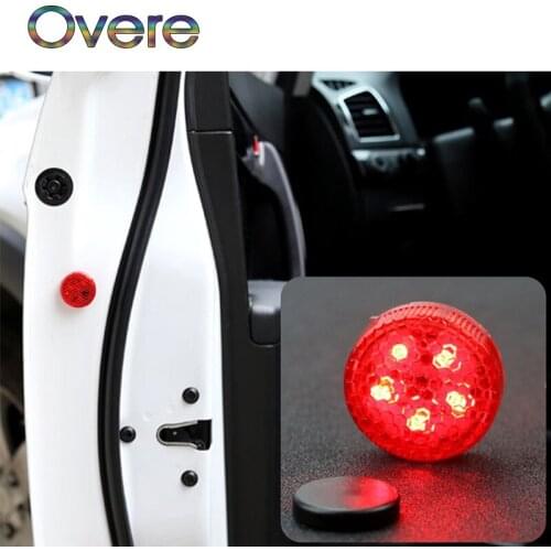 Overe Car door Warning Lamp 5 LED Strobe Light For Fiat Punto 500 Volkswagen VW Polo Passat B7 B8 Golf 5 6 7 Touran T5 Tiguan
