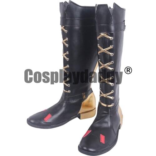 OW Damage Gang Leader Elizabeth Caledonia Calamity Ashe Cosplay Shoes Boots S008