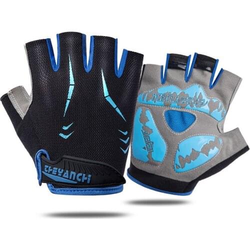 Men Cycling Gloves Anti-slip Anti-sweat Half Finger Gloves Outdoor Sports Gloves for Women Anti-shock MTB Bike Bicycle Glove