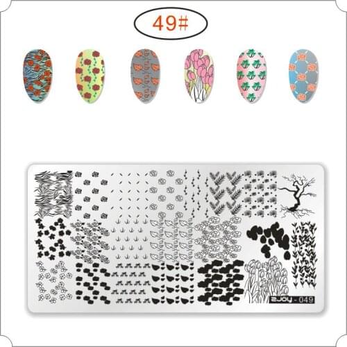 6.5*12.5cm Zjoy Series Nail Stamping Plates 10 pattern DIY Image Plastic Nail Art Manicure Templates Salon Beauty Polish Tools