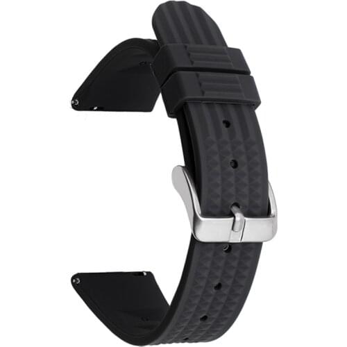 BEAFIRY Silicone Watch Band 20mm 22mm Quick Release Rubber Strap Waterproof Watchband Sport Watches Belt for huawei samsung blue