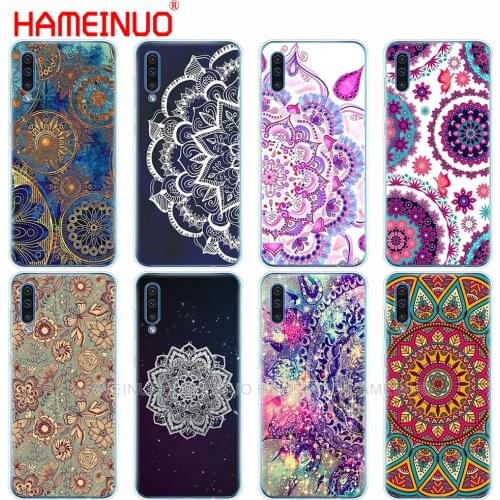 Silicon phone cover case for Samsung Galaxy S10 E PLUS A10 A20 A30 A40 A50 A70 A10E A20E M20 coque bumper Floral mandala Mandara