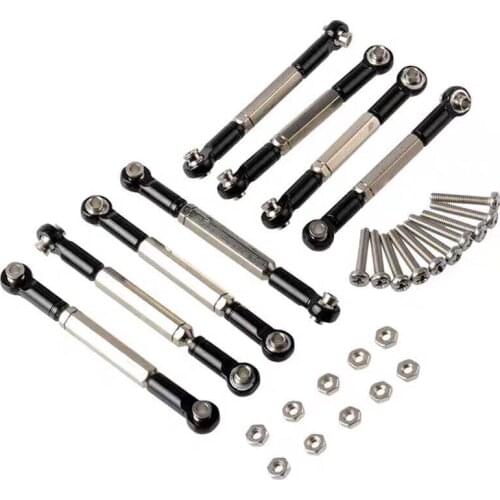 8PCS Steering Servo Link Rods for 1:16 WPL Henglong JJRC WPL-16 Military Truck