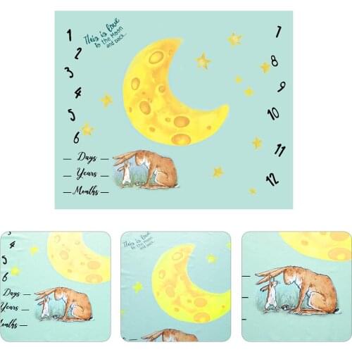 Ins Baby Photo Background Cloth Baby Month Photography Background Cloth Milestone Blanket Photography Blanket