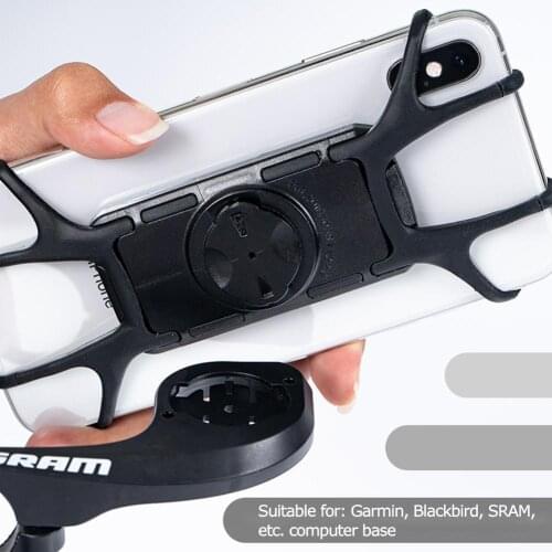 Bike Phone Holder Bicycle Mobile Cellphone Holder Motorcycle Phone Mount For Garmin, Blackbird, SRAM, Etc. Computer Base