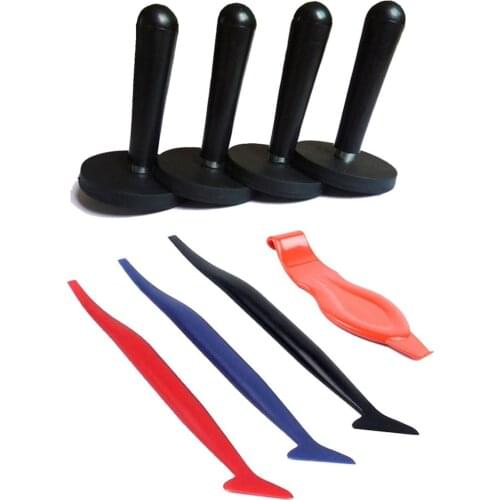 Vinyl Car Wrapping Magnet Holders Carbon Fiber Film Corner Plug Long Squeegees No Scratch Angle Scraper Window Tinting Tool K86