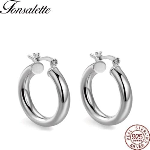 Fashion 18K gold Hoop Earrings Women Jewelry 925 Sterling Silver Ear Jewelry Round Circle Loop earrings brincos wholesale Zk30