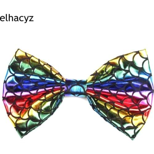 1PC NEW Retail Chic Girl 7"Big Printed Hair Bow Mermaid DIY Hair Accessories for Kids Hair Clip Headwear Barrette Women Party