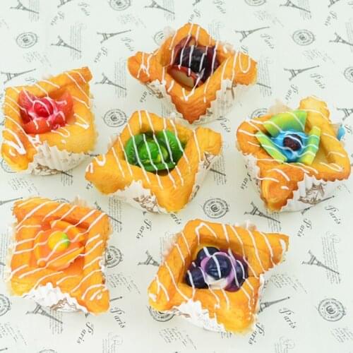050 6pcs Imitation fruit paper cups bread new fancy fridge cake model home decoration