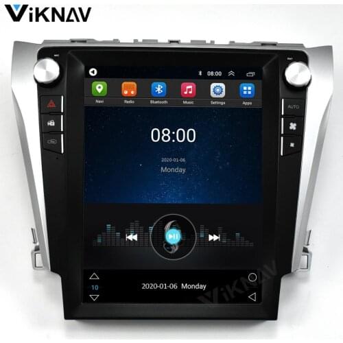 12.1 inch Tesla style car Multimedia player for TOYOTA Camry 2012-2015 Auto Radio GPS Naigation vertical screen