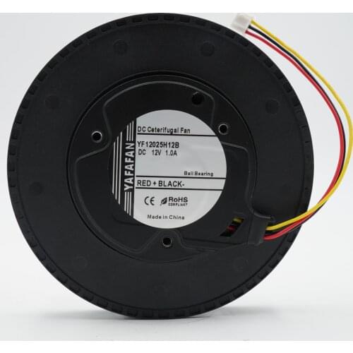 12025 air blower DC 12V Centrifugal fan,Brushless DC motor,Car air purifier fan 120*25mm YF12025H12B