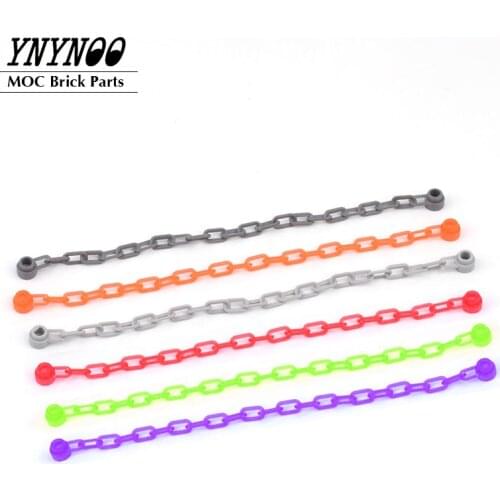 20Pcs/lot Chain with 16 Links 60169 1x16 Chain 12.8cm Length MOC Build Parts Education DIY Toy Compatible with 39759 30104