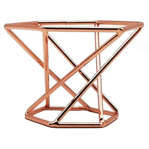 20pcs/lot Geometric Air Plant Holder Modern Decor Gold Terrarium Tabletop Home Wedding Puff Makeup Sponge Blender holder