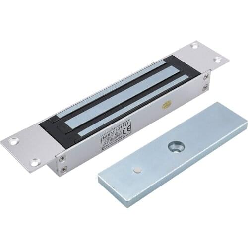 350KG (800lbs) Access Control Electric Magnetic Door Lock 12V Electric Lock Holding Force High Quality