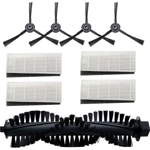 Main Brush dust HEPA Filter Side Brush for ILIFE a4s Robot Vacuum Cleaner Parts chuwi ilife a4s filters accessories