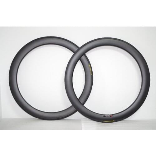 [TUBELESS] 50mm 700c Carbon Clincher Road Bicycle Wheel Rims 25mm Wide U Shaped Bike Rim Tubeless Ready 20/24H UD 12K MATTE